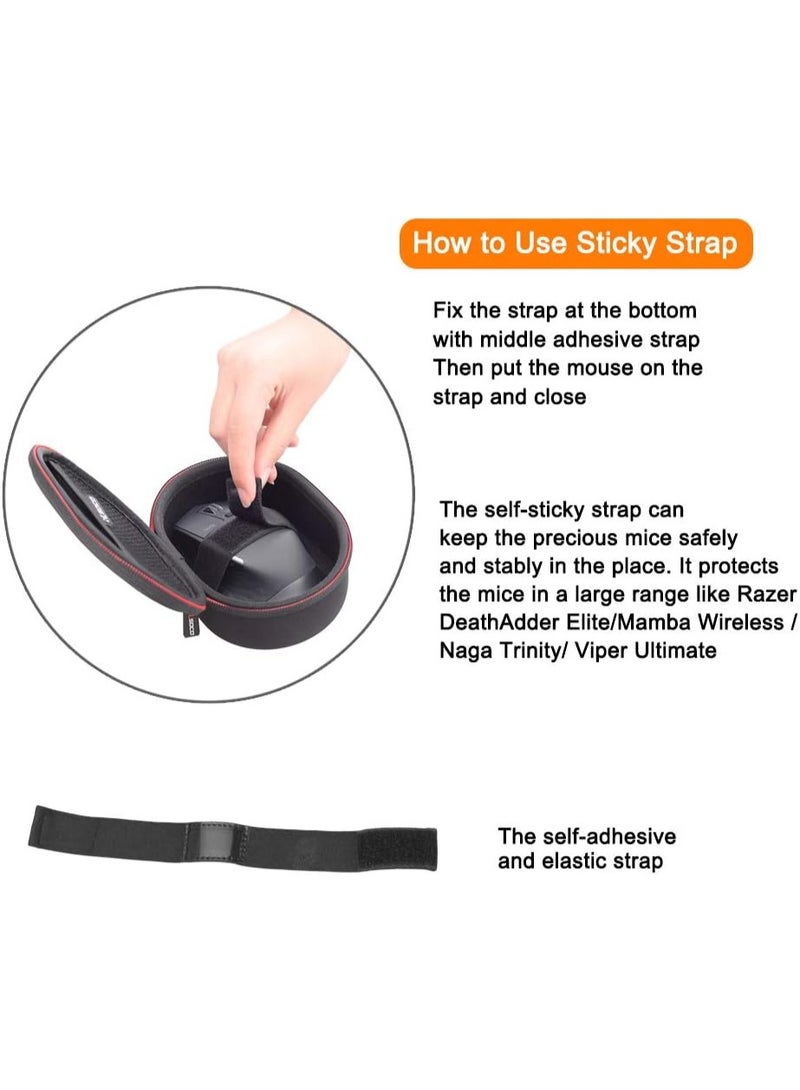 RLSOCO Case for Razer DeathAdder Essential/Naga V2 Pro/DeathAdder V2 X/Razer Basilisk V3 Pro/DeathAdder V2 Pro/Viper Mini/Cobra Pro/Viper V2 Pro/Basilisk V3 Gaming Mice (Case Only) - Image 2